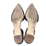 Madewell Leather/Suede D’Orsay CutOut Flats 9.5 Black Point Toe Office Classic Photo 8