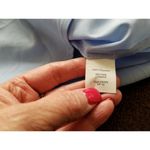 J.Crew  Top Tank Semi Sheer Chiffon Sleeveless Scoop Neck Blue Women's Size 4 Photo 4