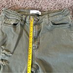 Vervet Women’s Distressed Green Cropped Jeans Sz 29 Photo 8