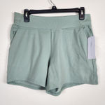Yogalicious NWT Lux On-The-Move 4" Stretch Green Shorts Small Athleisure Yoga Photo 0