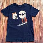 Kohl’s Friday The 13 Unisex Navy Graphic Short Sleeve T-Shirt Jason Halloween Sz Medium Photo 0