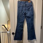 Madewell The Perfect Vintage Flare Jean Dark Wash Super High Rise Cutoff Hem 26 Photo 5