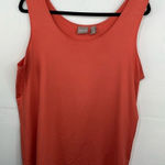 Chico's  Size 3 women's Coral Nylon Spandex tank top Photo 0