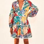 Farm Rio  Off White Macaw Mini Dress Size Small Photo 8