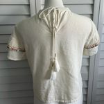 Raga Anthropologie |  embroidered tie back ruffle top Photo 5