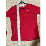 Adidas Woman’s  Climalite Running Shirt Long Sleeve Red Xl Photo 5