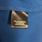 Ann Taylor Women’s Dress Shirt Sleeve Polyester Spandex Zipper Knee Length Blue Photo 4