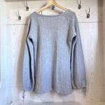 ANNA HOLTBLAD Stockholm Knit Sweater Dress Light Blue Gray Puff Sleeve Size M Size M Photo 1