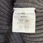 Brandy Melville Bridget Heather Grey Ribbed Collared Crop Cardigan Photo 4