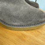 UGG  Grey Suede Lace Up Ankle Boots Block‎ Heel Women Photo 7