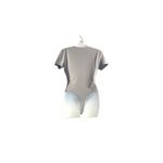 Hello Molly Light Gray Short Sleeve Bodysuit Photo 3