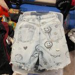 Wild Fable high rise bermuda distressed alien invasion denim shorts fun Photo 5