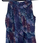 AB Studio  Pink & Purple Patterned Sleeveless Top Photo 0