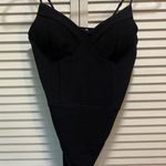 Bozzolo  Black Ribbed‎ Bodysuit Photo 0