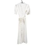 Reformation Weiss White Linen Wrap Dress Size Small Photo 3