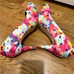 Madden Girl Pink and Blue Peep-Toe Heels size 9 Photo 2