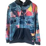Disney Character Stitch All Over Loud Novelty Pullover Hoodie Sweatshirt M Photo 0