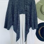 Free People MERONA Oversized Knit Open Layering Poncho Shawl Cape Sweater/Cardigan | Size: L Photo 0