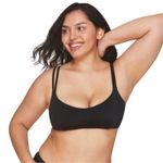 Andie Swim Rockaway Black Bikini Top NWT Size Large Adjustable Pullover Photo 0