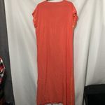 Lulla Collection by Bindya Wo Med/Lg Coral Maxi Lounge Dress Yellow Embroidery Orange Photo 10