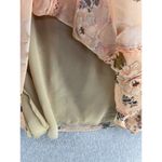 V Cristina Women's Dress Pink Floral Bell Sleeve Size Small Flutter A Line Photo 7