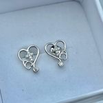 Sterling Silver Stethoscope  CZ Earrings Photo 1