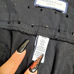 Charter Club  Woman's Black Embroidered Polka Dot Pants Photo 5