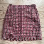 Talbots tweed fringe a-line skirt size 12 Photo 1