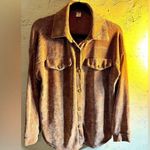 7th Ray Shacket/shirt  caramel color chenille, button front/ or wear open, cozy Photo 0