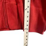 Orvis  Jacket Womens Large Rust Orange Full Zip Pockets Casual Cotton Sweatshirt Photo 6