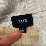 FATE The Label x Stitch‎ Fix Peter Knit Poncho Sweater Cream Wool Blend Photo 7