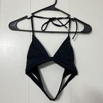 Oakley  String Bikini Top Women's Black Padded Triangle Swimsuit Photo 0