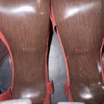 Diane Von Furstenberg DVF Platform Sandals 7.5 Zia Suede Crisscross Coral Red  Photo 10