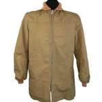 Woolrich Coat Faux Fur Lining Vintage 80's Tan Khaki Photo 0
