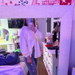 American Eagle Crème  Corduroy Button Up Photo 1