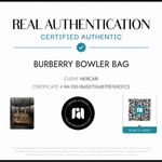 Burberry Brown Leather Bowler Bag Photo 12