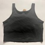 PINK - Victoria's Secret PINK  Victoria’s Secret Women’s Sleeveless Black Crop Stop With Bra Style Top XL Photo 6