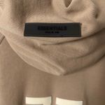 Fear of God Essentials 77 Oversized Pullover Hoodie Tan Beige Size Small Photo 5