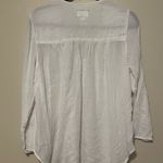 Current/Elliott Current Elliott‎ White Peasant Blouse Size Small Photo 3