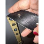 Western Belt Sz L Turquoise Concho Silver Yellow Leather Snakeskin 36.5" Photo 7