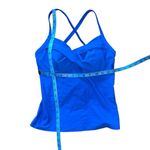 Athleta NWT  Fitness Top Blue Built in Bra 34B/C Twister Tankincasp Photo 5