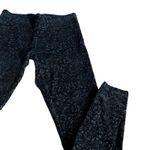 Loft Oulet black velour boho print ankle length leggings women's size XS Photo 2