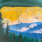 Vibrant Green and Yellow Graphic Relaxed Tee Size M Photo 2