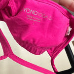 Beyond Yoga  Hot Pink Crop Top Racerback Sports Bra size L Photo 3