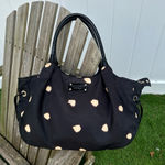 KATE SPADE NY Black with‎ Tan Spots Tote Nylon Photo 0