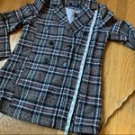 Boutique Blue B collection plaid tweed blazer brown size M Size M Photo 10