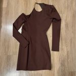Camila Coelho NEW  Maya Mini Dress in Chocolate Brown Photo 3