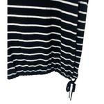 Zim & Zoe Shirt 22/44 Black & White Striped Side Tie Bottom Plus Size Top Womens Photo 2