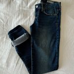 Aeropostale Medium Wash Low Rise Raw Hem Ankle Jeggings Photo 0