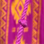 Savanna Jane L Aztec embroidered sleeveless mini dress pink Fuchsia tassels Size L Photo 8